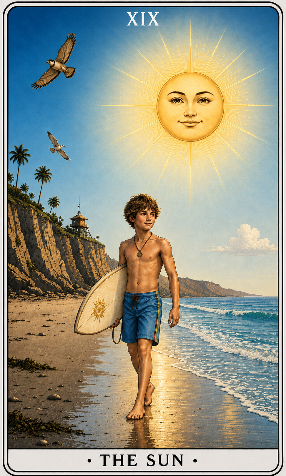 The Sun tarot card